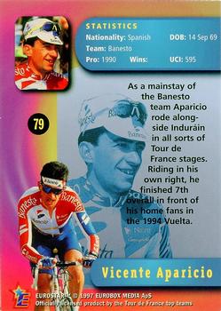1997 Eurostar Tour de France #79 Vicente Aparicio Back